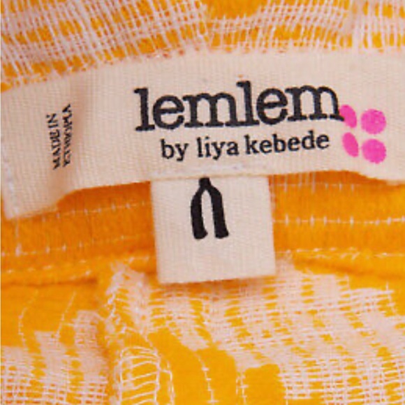 🧡LEMLEM By LIYA KEBEDE Shorts Geometric Drawstring Elastic Waist - Picture 3 of 3